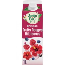 JARDIN BIO Boisson à l'Eau Pomme Fruits Rouges et Hibiscus Bio JARDIN BIO