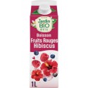 JARDIN BIO Boisson à l'Eau Pomme Fruits Rouges et Hibiscus Bio JARDIN BIO
