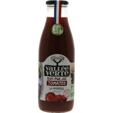 VALLEE VERTE Jus de Tomate 100% Pur de Tomate de Marmande Bio VALLEE VERTE