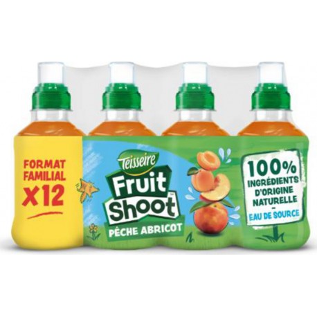TEISSEIRE Boisson aux Fruits Pêche Abricot Fruit Shoot TEISSEIRE