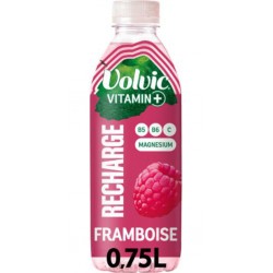 VOLVIC Eau Plate Aromatisée Framboise Vitamin+ Recharge VOLVIC