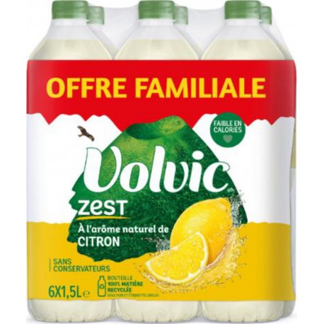 VOLVIC Eau Aromatisée Zest Citron VOLVIC