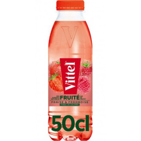VITTEL Eau Plate Aromatisée Fruitée Jus De Fruits Fraise Framboise Faible En Calories VITTEL