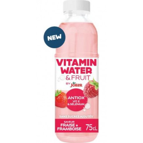JOKER Eau Plate Aromatisée Antiox Fraise Framboise Vitamin et Fruit JOKER