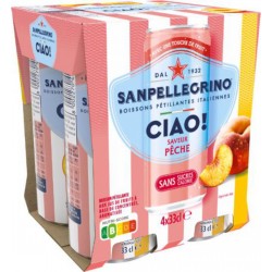 SAN PELLEGRINO Boisson Gazeuse Aromatisée Pêche Ciao ! SAN PELLEGRINO
